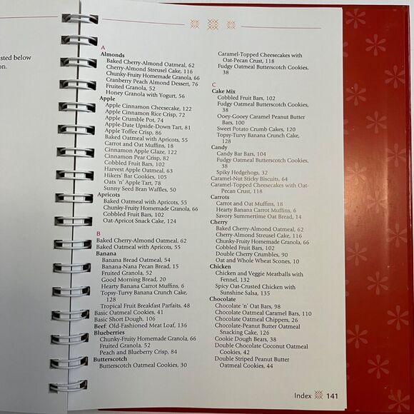 Cookbook The Oatmeal Cookbook Breads Entrees Desserts and More Hardcover - Picture 7 of 11